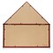Reminded Large Military Shadow Box Memorial Flag Display Case fits 5' x 9' Flag, Solid Wood Mahogany Finish